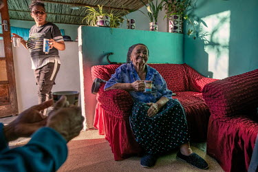 'Aunty' Anna Salomo (84), whose family has been harvesting rooibos for generations, drinks a cup of rooibos tea in her home in the village of Langkloof. Around the world, rooibos has seen a recent sur...