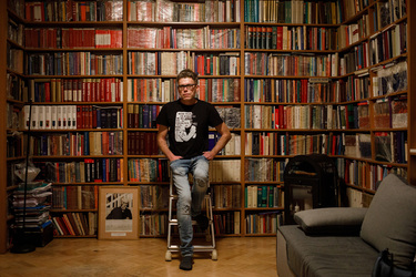 Opposition judge Igor Tuleya at his home. Tuleya has been stripped of his job by the the PiS (Law & Justice) government and only allowed to return after help from the EU judiciary institutions.